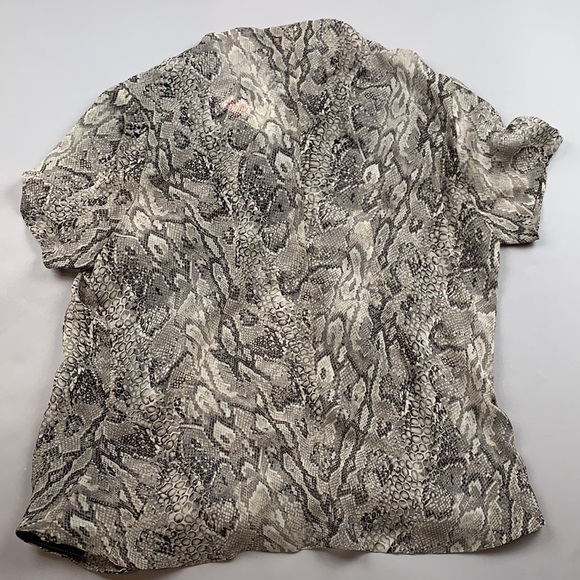 NWT BCBGMaxAzria Snake Print Blouse - Picture 7 of 7